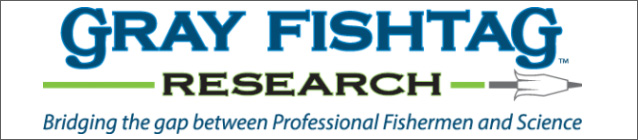 Learn about Fish Tagging at Gray FishTag Research Gray FishTag Research Logo